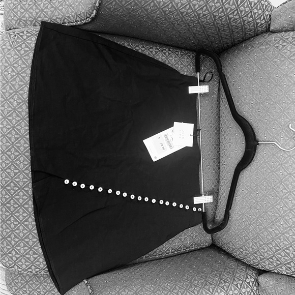 ZARA Sensational & Versatile Black Mini A line Skirt with Buttons 🔥 - Picture 4 of 6